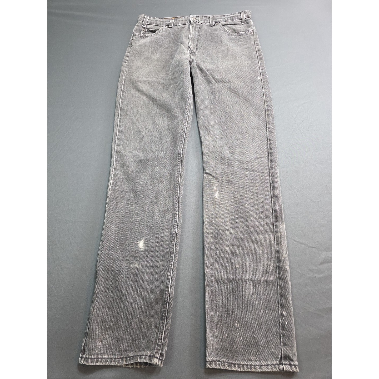 Vintage Levis 505 36x34 Faded Grey Orange Tab Thrashed Grunge Skate Y2k 90's